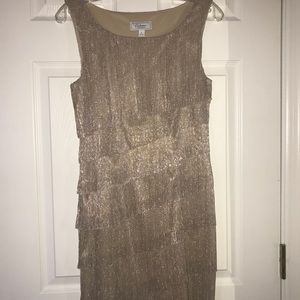 Dress Barn Collection Gold Layered Dress